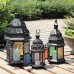 Hanging Tea Light Candle Holder Lantern Garden Tabletop Ornament Art Decor   352335318743